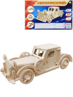 Изготовление модели из дерева "Ретроавтомобиль" 70дет