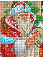 Мозаика алмазная 17*22см "Дед Мороз читает письмо"