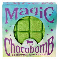 Бомбочка для ванны "Magic Choco" зеленая с блестками