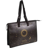 Папка А3 (467*338*100) с ручками, молния, пластик Zodiac, тиснение фольгой