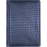 Алфавитная книга А5  64л. "Wild" темно-синяя, иск.кожа, тв. обложка