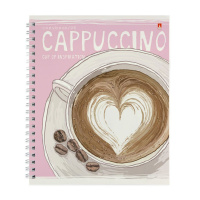 Тетрадь А5  96л кл. гребень Альт "Счастье в кофе" БЕЗ ПОЛЕЙ