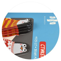 Бумага с липким краем  60л, фигурная "Арт-братва" 4цв*15л.