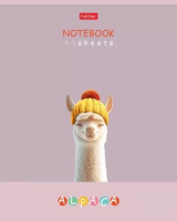 Тетрадь А5 48л кл. Hatber "Alpaca" софт-тач, 5 диз.в спайке, белизна 100%