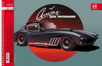 Альбом А4 48л гребень "Топ гараж"  пл. 100 гр/м, перфорация