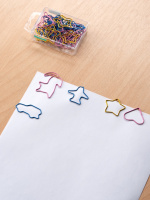 Скрепки 28-45мм -  25шт. фигурные, ассорти, пласт.уп.