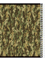 Тетрадь А5  96л кл. гребень Проф-Пресс "Пиксельное милитари - 1"