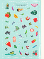 Набор обучающих наклеек 160*230мм, 4 л. "150 наклеек. Тропический рай" Набор обучающих наклеек 160*230мм, 4 л. "150 наклеек. Тропический рай"