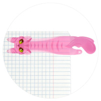 Закладки с липким краем (25*120мм)  2 цв, по 25л. "Коты" пластиковые