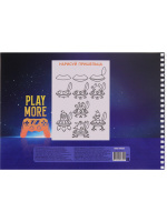 Альбом А4 20л гребень "Геймпад в руке" пл. 100гр