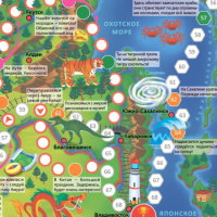 Игра с фишками. "Путешествие по России"