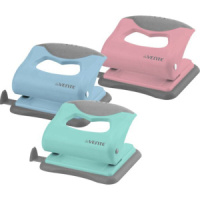 Дырокол deVENTE Pastel  20 лист, пластик, линейка, ассорти 3 пастельных цвета