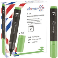Текстовыделитель "Attomex" 1-4мм зеленый