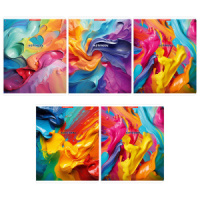 Тетрадь А5  96л кл. Полиграф Принт "Красочный взрыв" УФ-лак