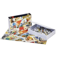 Пазлы  500 элементов  480*330мм. "LEGEND Ностальгия. Открытки" + постер, в подар.уп-ке