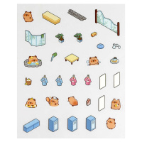 Наклейки-румбокс д/создания миниатюрных сцен 12,5*15см "Капибара. Спа"