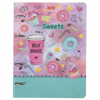 Тетрадь А5  80л кл. на кольцах Hatber "Сделано с любовью" глянц.лам., белизна 98%