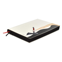 Ежедневник недат. А5 160л., кож.зам., мягк.пер. "Наппа Юлия Доган. Crisis exiting" тиснен., ляссе