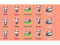 Наклейки-оценки 9*15см "Малыш Панда"