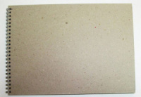 Скетчбук 210*297мм  38л., на пружине, ЧЁРНАЯ БУМАГА, 100г/м2