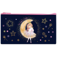 Пенал-косметичка (205*108) молния, ткань "Девочка с зайкой"