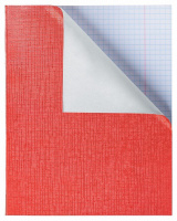 Тетрадь А5  96л  кл. бумвинил Hatber "Красная Metallic"