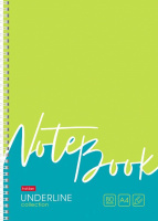 Тетрадь А4  80л кл. гребень Hatber "Underline" жестк.подл.