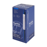 Ручка гелевая BV автомат. 0,4мм "FineClick" синяя