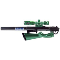 Ручка шар. deVENTE. Sniper rifle с LED-подсветкой 0,7мм, синие чернила, корп. ассорти