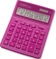 Калькулятор настольный проф. 12 разр. двойное питание, розовый