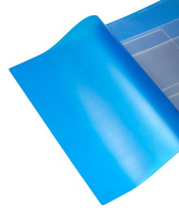 Обложка-органайзер  для документов разного формата, ПВХ, матово-голубая