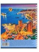 Тетрадь А5  96л кл. гребень Проф-Пресс "Мегаполис мечты" белизна 100%