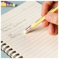 Карандаш Deli НB Macaron, тополь, с ластиком