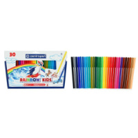 Фломастеры  30цв "Centropen rainbow kids" треуг.захват, карт.упаковка