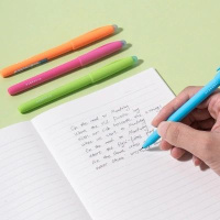 Ручка гелевая стираемая Deli черная, 0,5мм