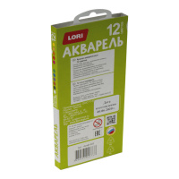 Акварельные краски 12цв. 30мл FUNNY FRIENDS,  медовые,  б/к