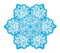 Вырубная фигурка 12*12см "Снежинка"