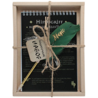 Блокнот А5  60л. "Гарри Поттер" кл. + ручка шар. "Волшебное перо"