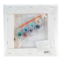 Живопись по номерам с акрилом 20*20см "Лисёнок"