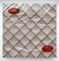 Салфетка  Gold decor "Диамант" 33*33см, 20 шт., 3-х слойная