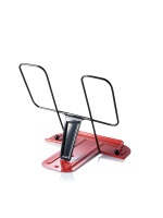 Подставка для книг, полностью металл, красная