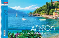 Альбом А4 48л гребень "Очарование природы"  пл. 100 гр/м, тисн., перфорация