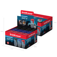 Точилка пласт. с контейнером  1 отв. CITY