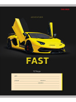 Тетрадь А5 18л лин. Проф-Пресс "Красота автомобиля", белизна 100%