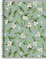 Тетрадь А5  48л кл. гребень Проф-Пресс "Цветочный паттерн - 14"