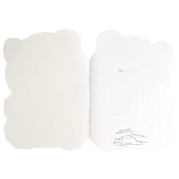 Блокнот 180*255мм  40л скоба "Панда и арбуз" точка, вырубка