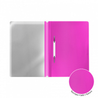 Скоросшив. пласт. А5+ прозр. верх.  Soft Caribbean Sunset, 0,12/0,18мм ассорти