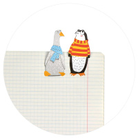 Бумага с липким краем  60л, фигурная "Арт-братва" 4цв*15л.