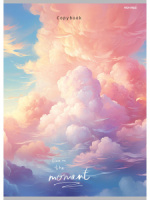 Тетрадь А4  80л кл. скоба Проф-Пресс "Розовые облака" белизна 100%