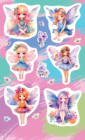 Наклейки детские 15*9см  "Феи"